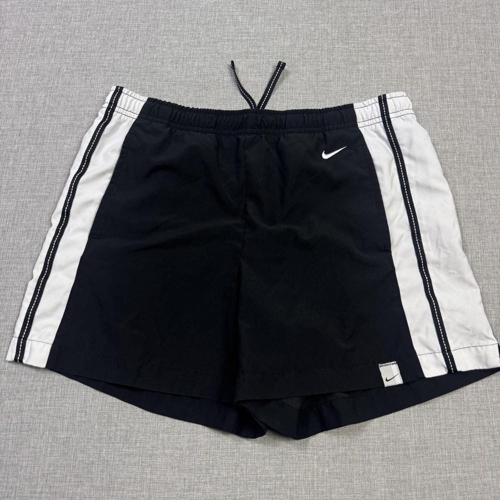 Nike Shorts Womens Small Black Lined 5" Inseam Elastic Waist Drawstring Athletic